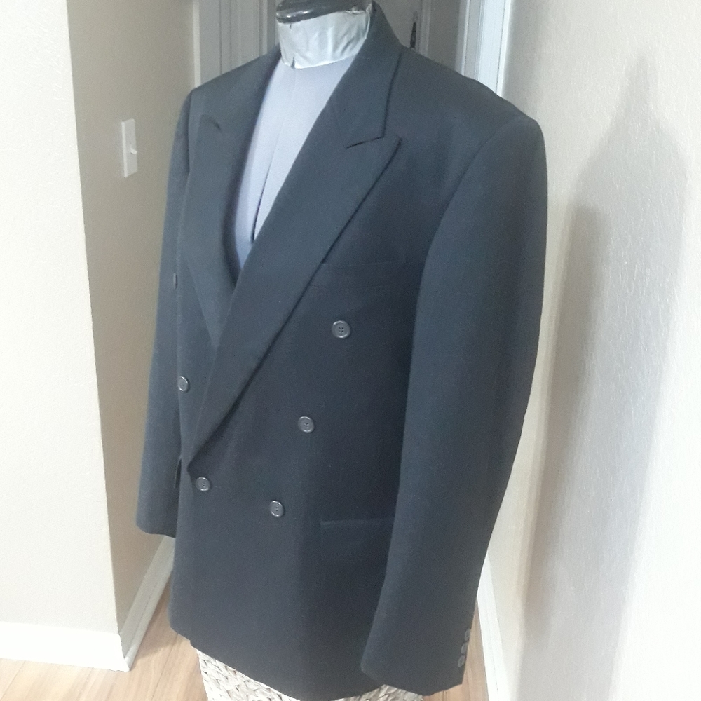 Pierre Balmain Double Breasted Suit Coat